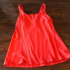 Lululemon Tank - Coral Poppy Red - Size 8